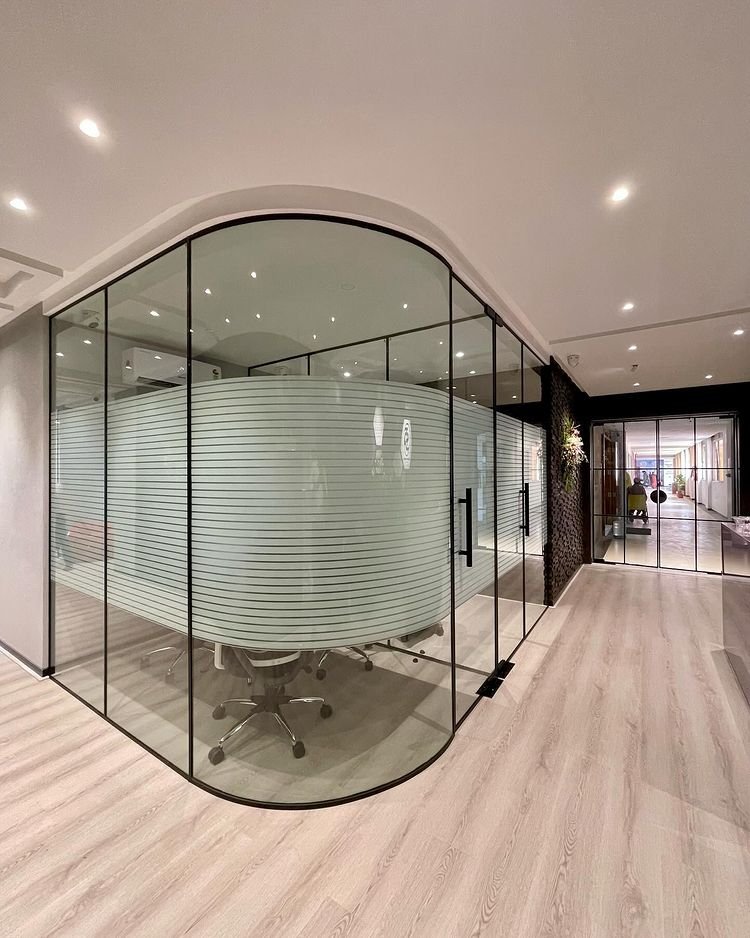 Office glass partition project