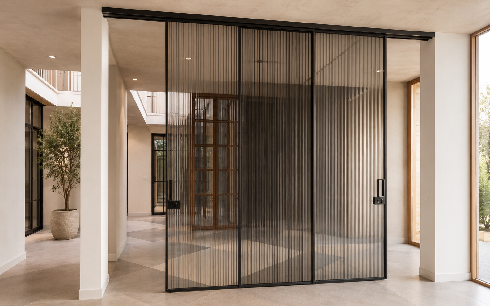 Doorway Solution Mesh and Glass