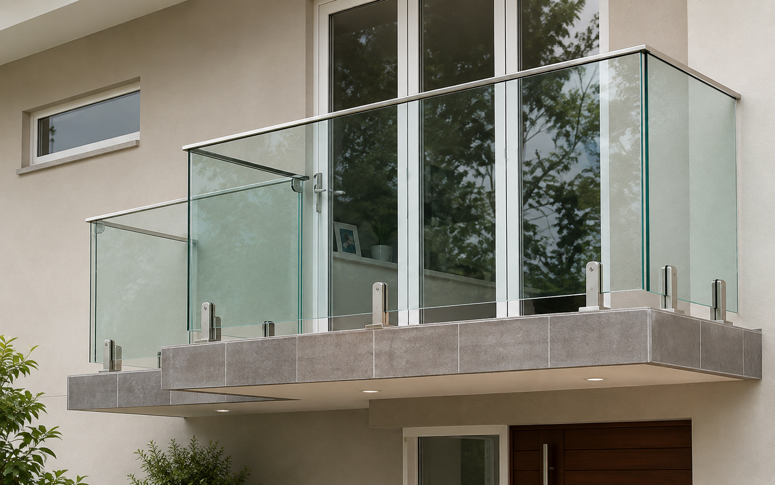 Aluminium and Glass Railings
