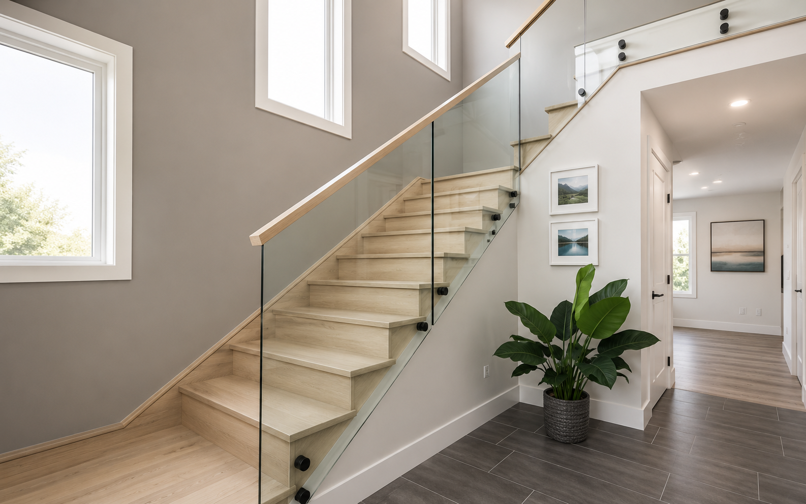Aluminium and Glass Railings